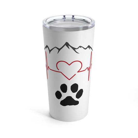 Heartbeat / Mountain Range Tumbler 20oz